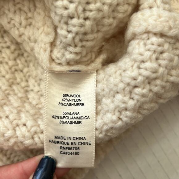 Rebecca Taylor Knit Pullover Sweater Women’s Size XS Cream Holiday Embellished - Picture 13 of 13